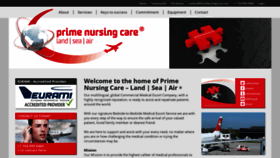What Primenursingcare.com website looks like in 2024 