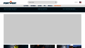 What Portwest.com website looks like in 2024 