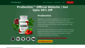 What Prodentim-us.us website looks like in 2024 