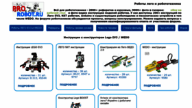 What Prorobot.ru website looked like in 2024 (1 year ago)