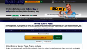 What Plates4less.co.uk website looked like in 2024 (1 year ago)