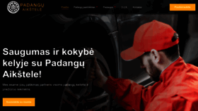 What Padanguaikstele.lt website looks like in 2024 