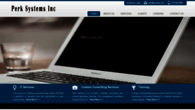 What Perksys.com website looks like in 2024 