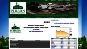 What Petersencustomfarming.ca website looks like in 2024 