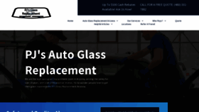 What Pjsautoglassreplacement.com website looks like in 2024 