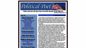 What Politicalpoet.com website looks like in 2024 