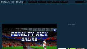 What Penaltykickonline.com website looks like in 2024 