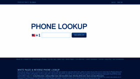 What Phonelookup.com website looks like in 2024 