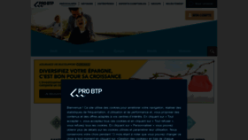 What Probtp.com website looks like in 2024 