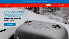 What Pkgrills.com website looks like in 2024 