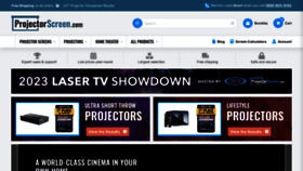 What Projectorscreen.com website looks like in 2024 