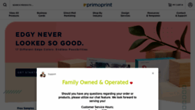 What Primoprint.com website looks like in 2024 