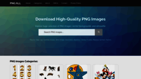 What Pngall.com website looks like in 2024 