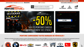 What Peinturevoiture.fr website looks like in 2024 