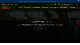 What Platinumperformance.com website looks like in 2024 