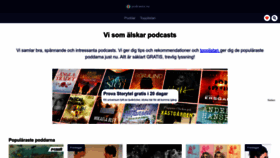 What Podcasts.nu website looks like in 2024 