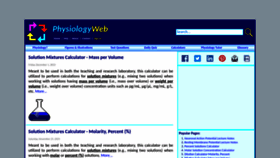 What Physiologyweb.com website looks like in 2024 