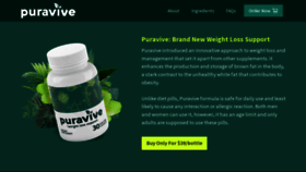 What Puravivebuynow.us website looks like in 2024 