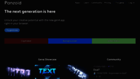 What Panzoid.com website looks like in 2024 