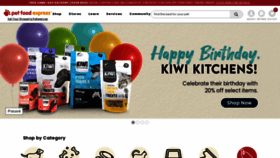 What Petfood.express website looks like in 2024 