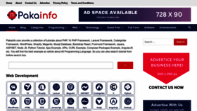 What Pakainfo.com website looks like in 2024 