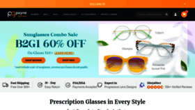 What Payneglasses.com website looks like in 2024 