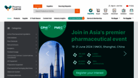 What Pharmasources.com website looks like in 2024 