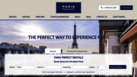 What Parisperfect.com website looks like in 2024 