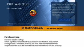 What Php-web-statistik.de website looks like in 2024 