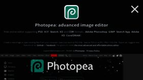 What Photopea.com website looks like in 2024 