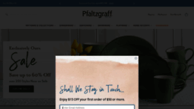 What Pfaltzgraff.com website looks like in 2024 