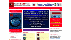 What Positivehealth.com website looks like in 2024 