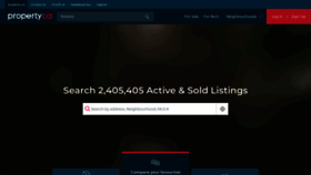 What Property.ca website looked like in 2024 (1 year ago)