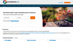 What Proveedores.com website looks like in 2024 