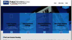 What Publichousing.com website looks like in 2024 