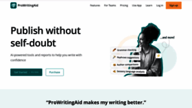 What Prowritingaid.com website looks like in 2024 