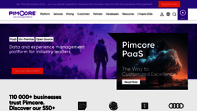 What Pimcore.com website looks like in 2024 