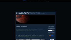 What Photoshopsupport.com website looks like in 2024 