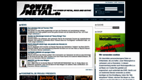 What Powermetal.de website looks like in 2024 