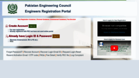 What Portal.pec.org.pk website looks like in 2024 