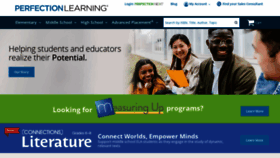 What Perfectionlearning.com website looks like in 2024 