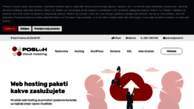 What Posluh.hr website looks like in 2024 