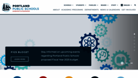 What Portlandschools.org website looks like in 2024 