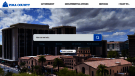 What Pima.gov website looks like in 2024 