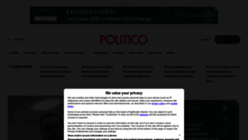 What Politico.eu website looks like in 2024 