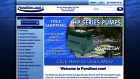 What Pondliner.com website looks like in 2024 