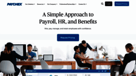 What Paychex.com website looks like in 2024 