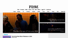 What Pastemagazine.com website looks like in 2024 