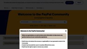 What Paypal-community.com website looks like in 2024 