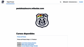 What Pestalozzisucre.milaulas.com website looks like in 2024 